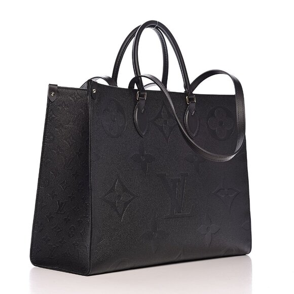 Authentic Louis Vuitton On The Go Tote Empreinte Leather Onthego GM Black - Picture 3 of 12